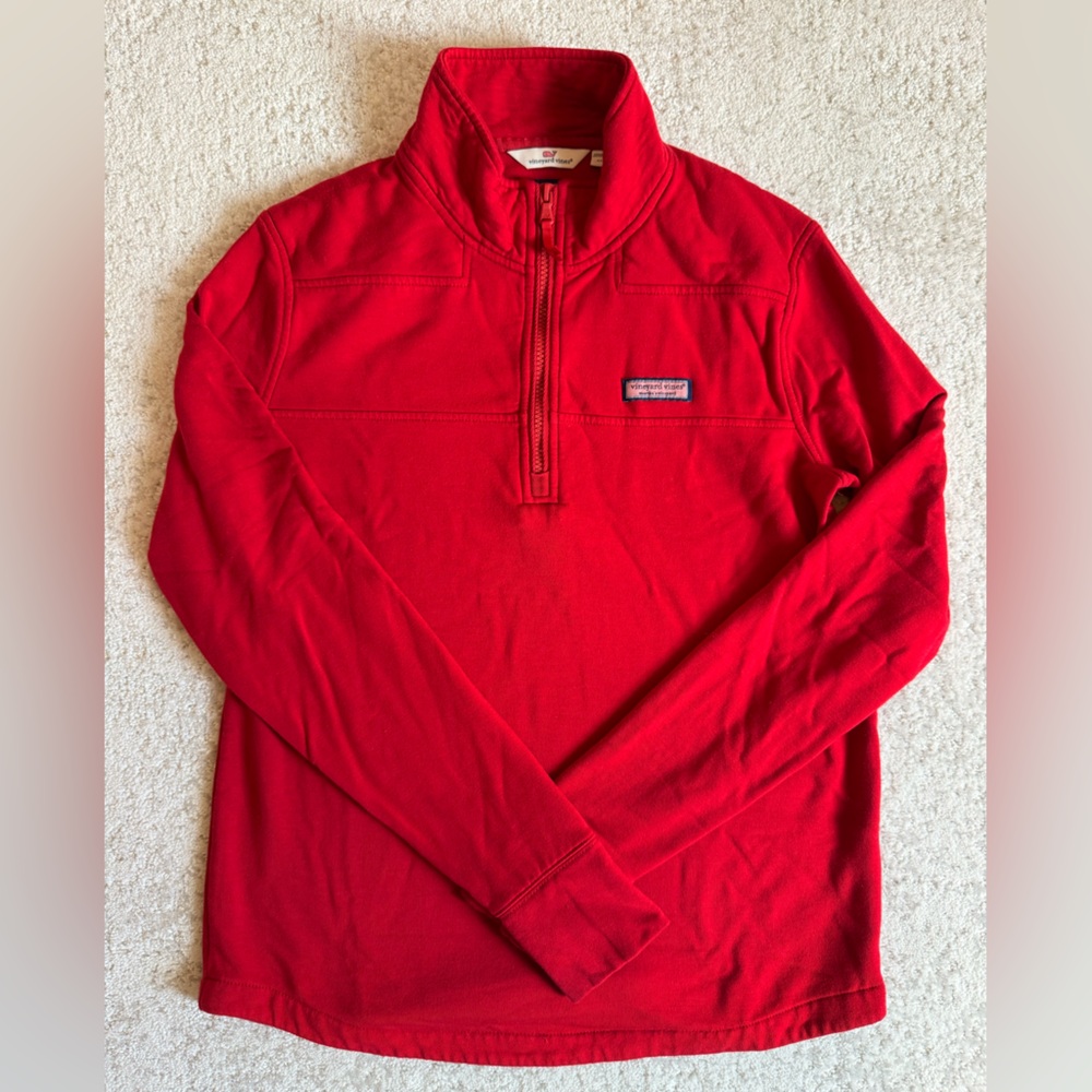 Vineyard Vines Vibrant Red Pullover